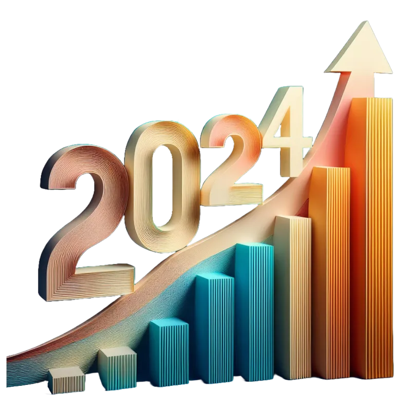 Graphique de croissance 2024