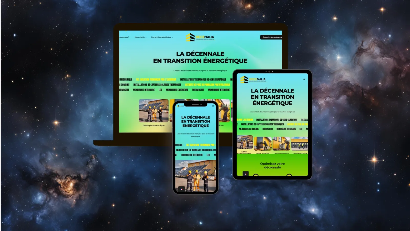 Site réalisé pour Decenalia