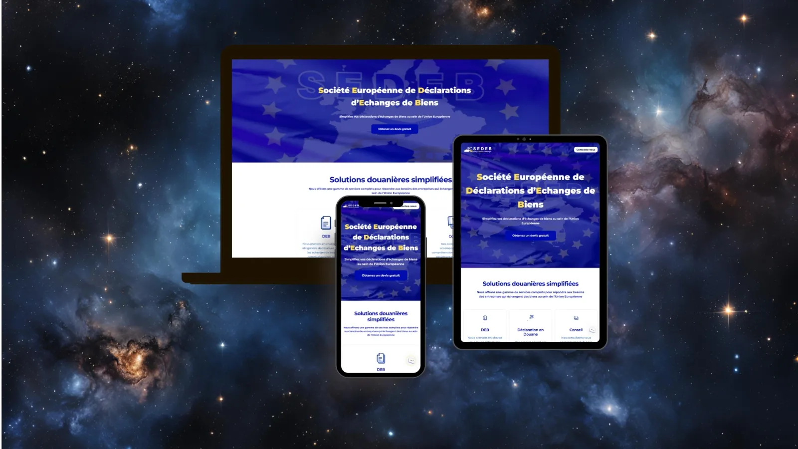 Site réalisé pour SEDEB